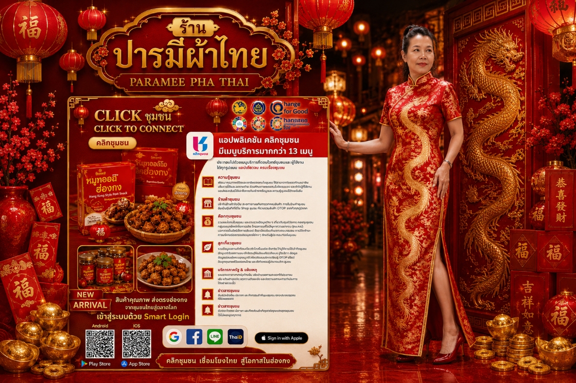 พช.เมืองนครราชสีมา ร่วมสนับสนุนวัฒนธรรมไทยจีน ผ่าน Clickชุมชน